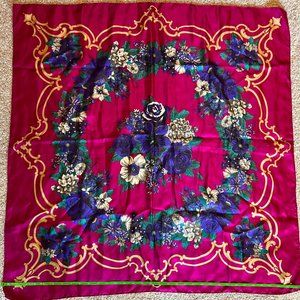 Silk Floral Scarf